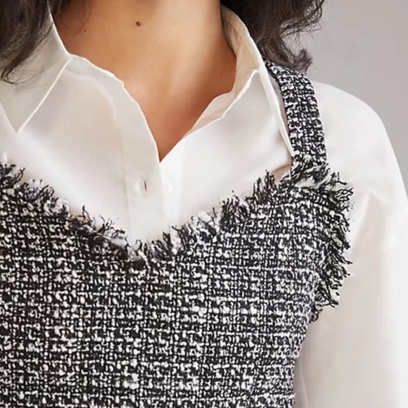 Anthropologie Layered Tweed Tank Set - Picture 2 of 4